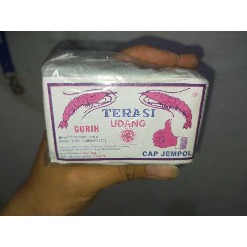 

Terasi Udang Rebon Asli Cap Jempol Kemasan 125 Gram