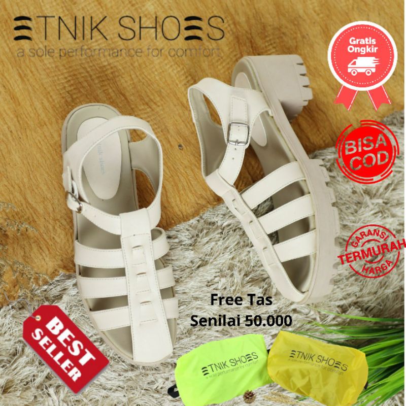 Sepatu  Wedges Tali Wanita Raqeesha Etnikshoes Original