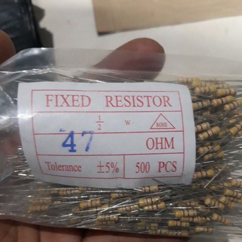 resistor 47 ohm 1/2w