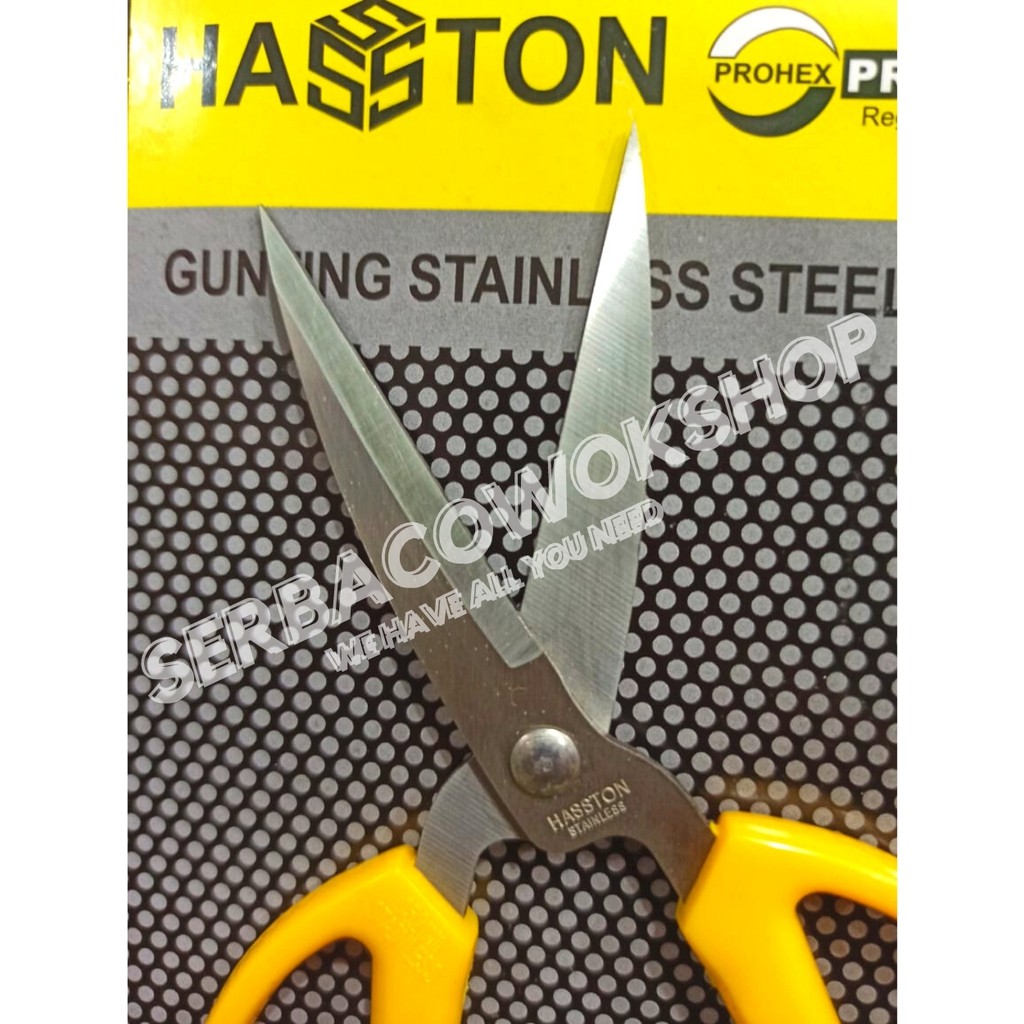 Hasston Gunting Serbaguna 6 Inch Stainless Steel Prohex Termurah Berkualitas