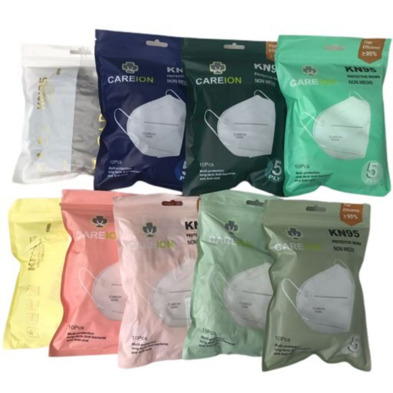 MASKER KN 95 CAREION 5PLY MASKER KN95 MURAH MASKER KN 95 WARNA