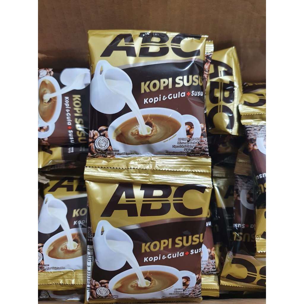 kopi ABC susu renceng isi 10 sachet