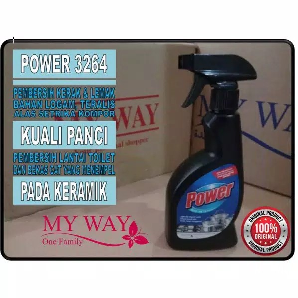 Pembersih Kerak Karat Panci Wajan Serbaguna Kompor Original Murah Ampuh Power Black Myway Hitam