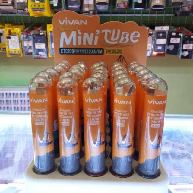 KABEL DATA VIVAN TUBE TYPE C 2,4A