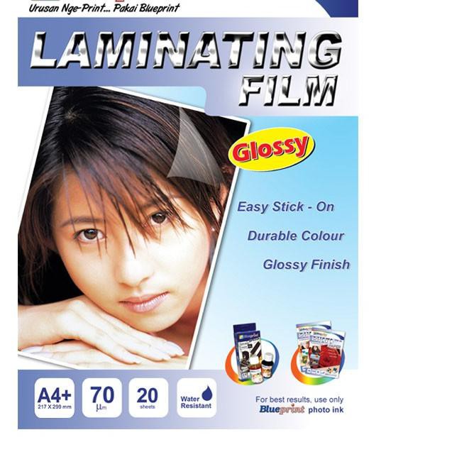 

Best Seller!! KODE-713 Blueprint BP-GFA455 Kertas Laminating Glossy Film A4