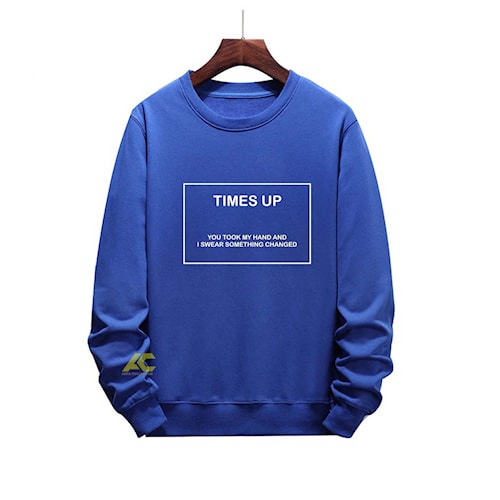 sweater oversize crewneck times up streetwear sweatshirt pria wanita dewasa