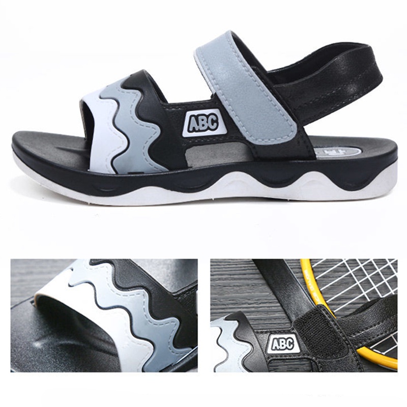 Sandal Anak, Sepatu Karet Anti Selip, Sepatu Pantai Sol Lembut, Sepatu Fashion Anak, Sepatu Velcro Anak (Ukuran 24-28)