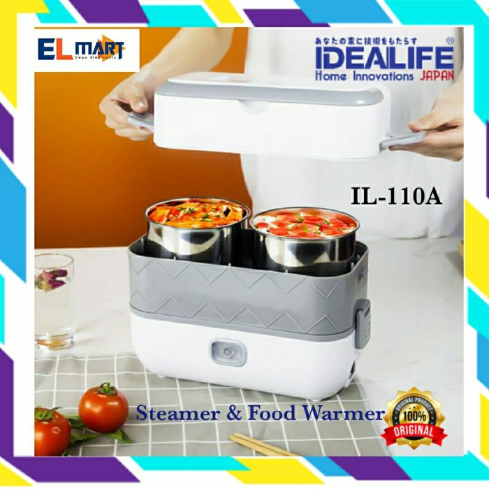 Idealife IL 110A Lunch Box Penghangat Makanan Food Warmer listrik