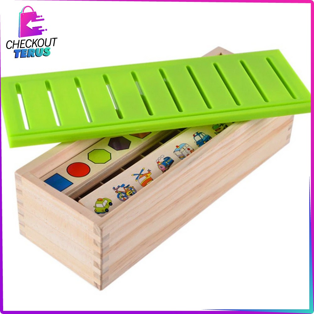 CT M176 Mainan Anak Puzzle Kayu Wooden Toys Bongkar Pasang Mainan Edukasi Montessori Bergambar Anak