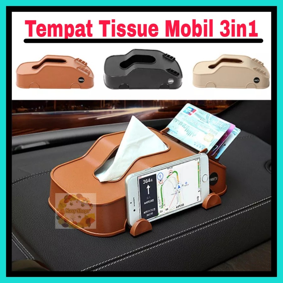 TEMPAT TISSUE MOBIL HOLDER HP HOLDER E-TOLL CARD - TISSUE ORGANIZER