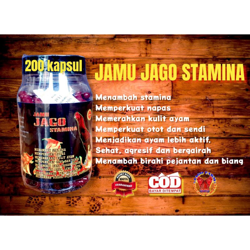 jamu ayam bangkok jago stamina 200 kapsul