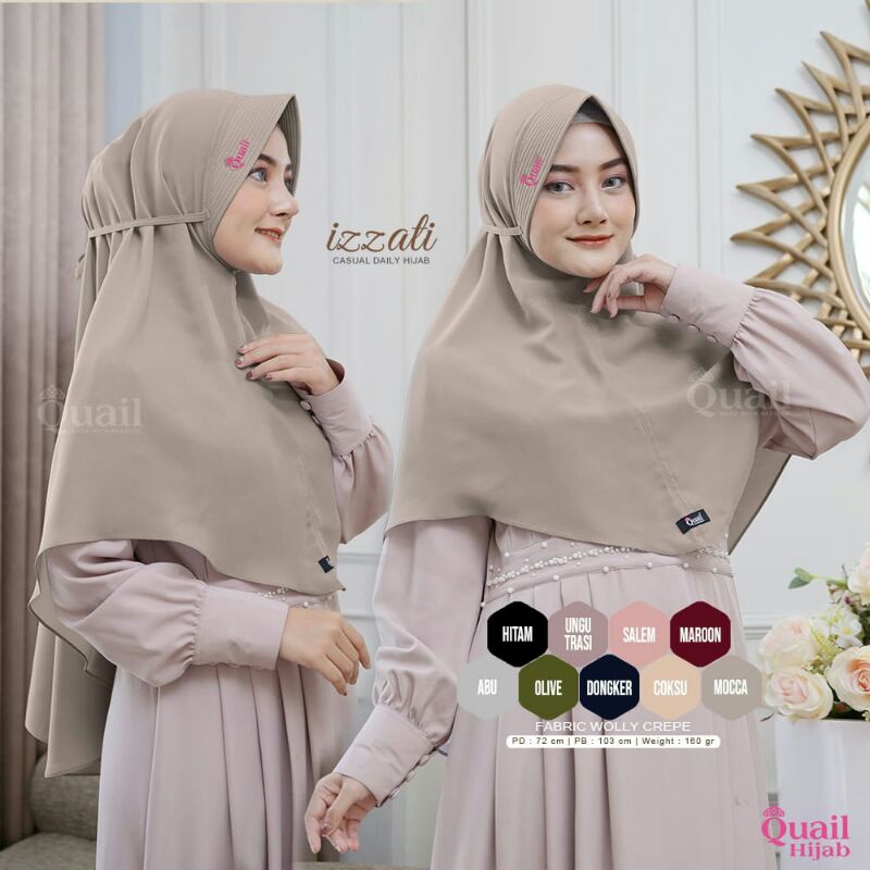 Hijab Instan Terbaru Izzati Casual Daily Original by Quail / Style Hijab 2021 / Hijab OOTD 2021