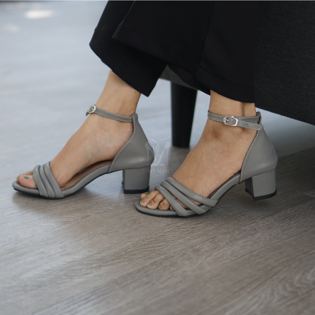 Mym2m Sandal Heels 5 cm Wanita Terbaru Kekinian 2022 Agania