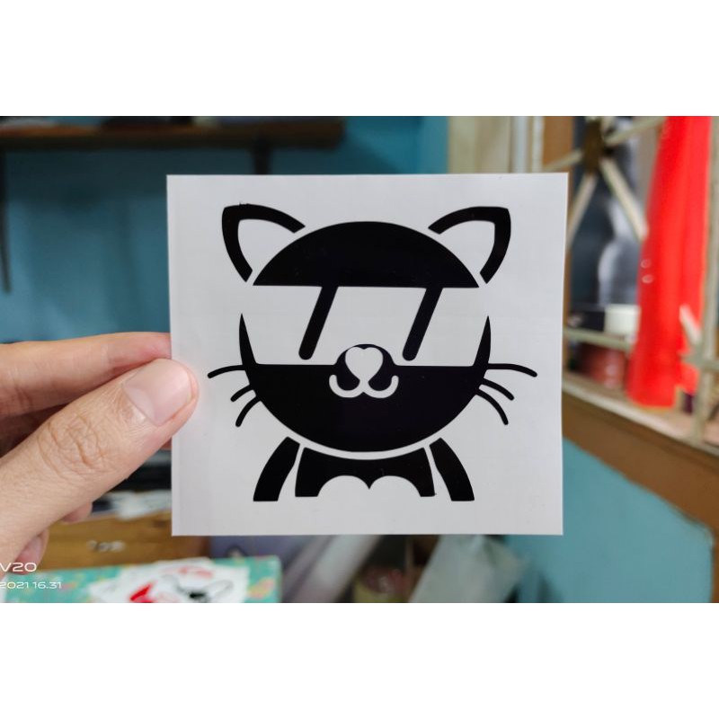

stiker kucing 3 custom cutting stiker murah