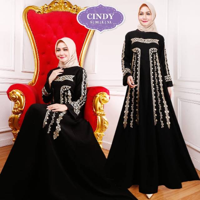 GAMIS ABAYA FULL BORDIR / GAMIS TURKI / GAMIS ARABIAN