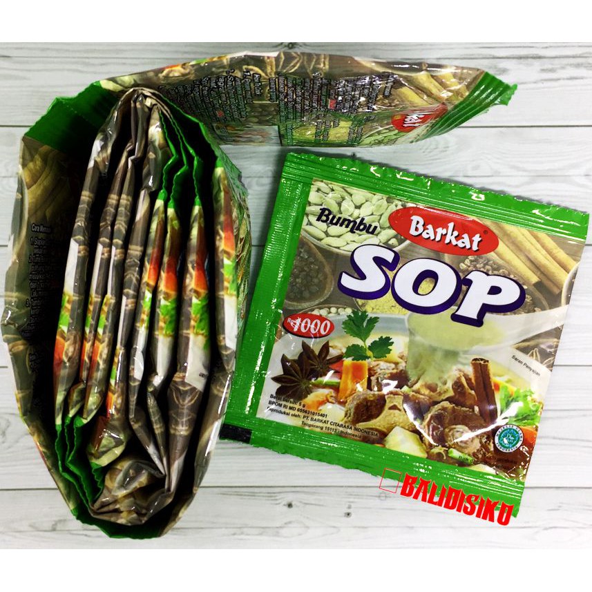

Bumbu Sop Masakan Padang Barkat Renteng 12 Sachet 5 gr