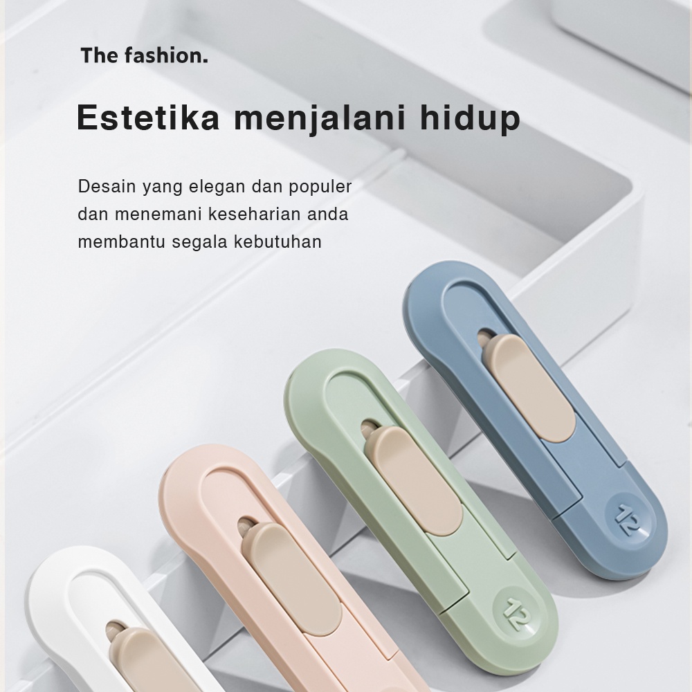 Nusign Mini Cutter / Pisau Pemotong Mini Portable Warna Pastel Pisau Tajam ENS065