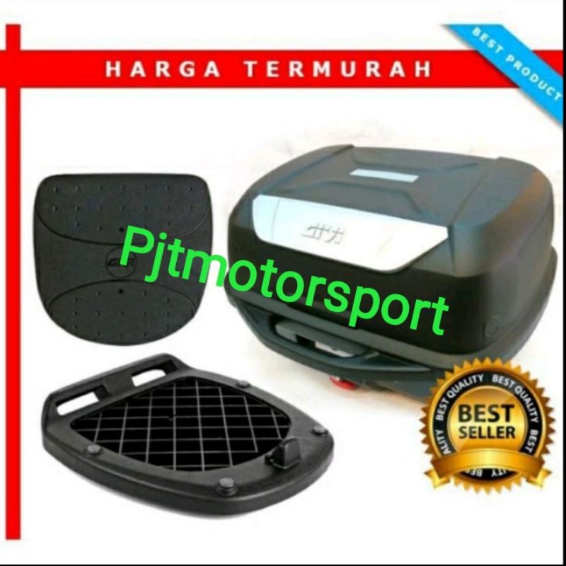 Box Givi Top Box Nmax-155 2020 / Nmax-155 2021 / 2022 + Bracket Box E43-NTL Komplit Tinggal Pasang G