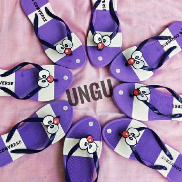 Sandal Jepit Pancoat Ungu (1Kg) 11 pasang