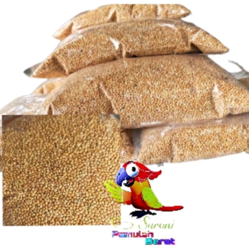 MILET KUNING MILET YELLOW BIJI MILET PAKAN BURUNG LOVEBIRD MILET LABET