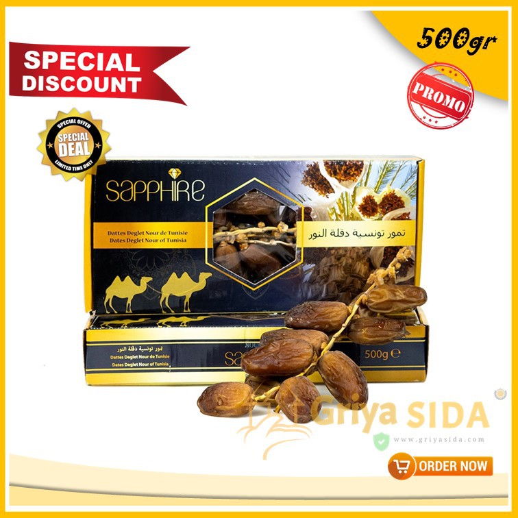 Kurma Sapphire 500gr saphire kurma tunisia premium Bukan Palmfrutt Kwalitas PREMIUM Harga Grosir