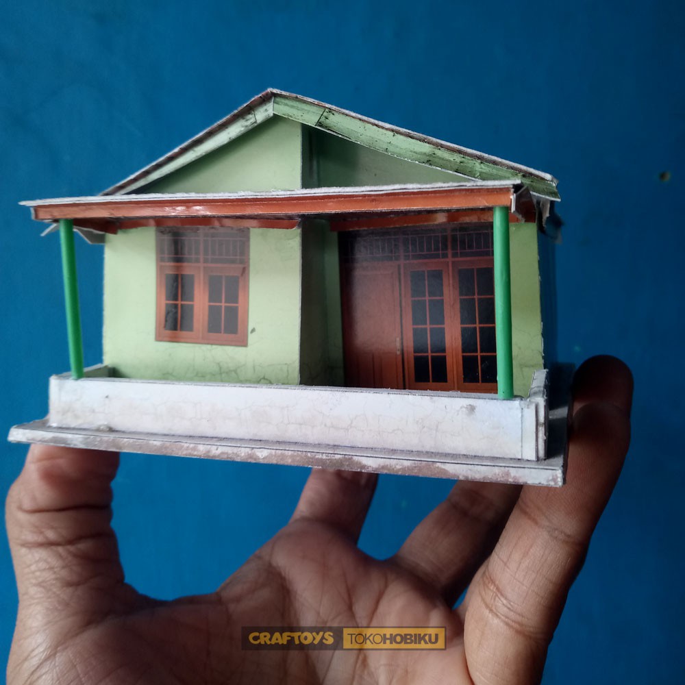 DIORAMA DIECAST - MINIATUR RUMAH SEDERHANA