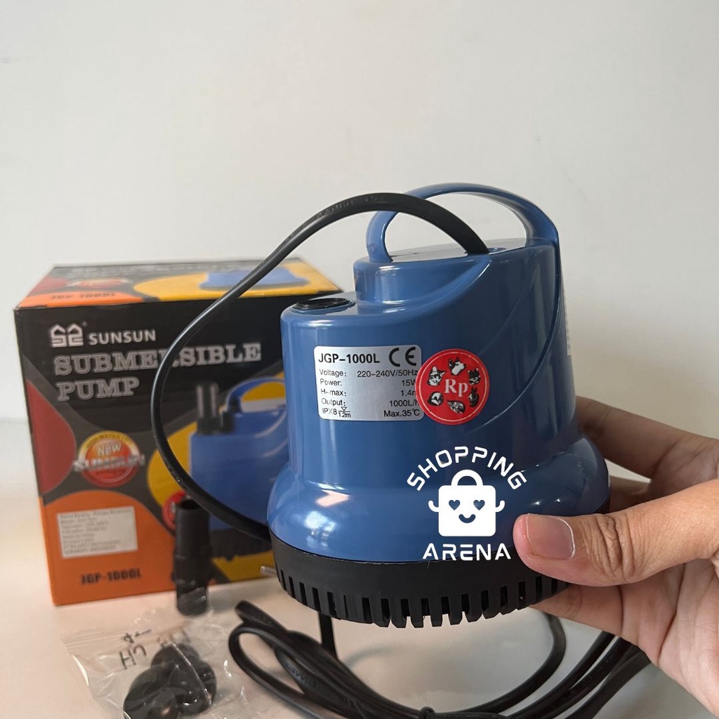 Pompa Kolam Aquarium SUNSUN JGP 1000 Liter Perjam Anhour Pompa Pump Fish Tank Celup Air Perlengkapan