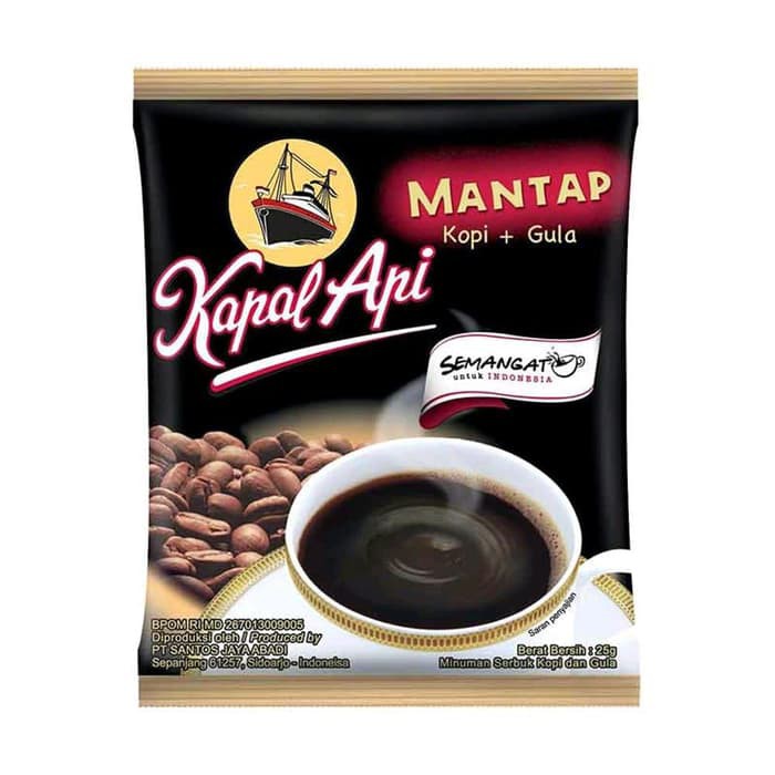 Jual Kopi Kapal Api Mantap isi 10 sachet 25gr Shopee Indonesia