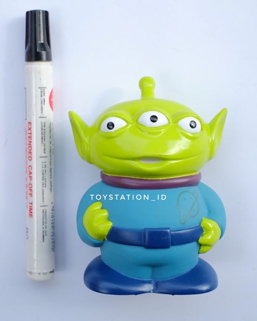 MAINAN ACTION FIGURE PAJANGAN CELENGAN TOYSTORY TOY STORY COIN BANK COINBANK ALIEN LITTLE GREENMAN