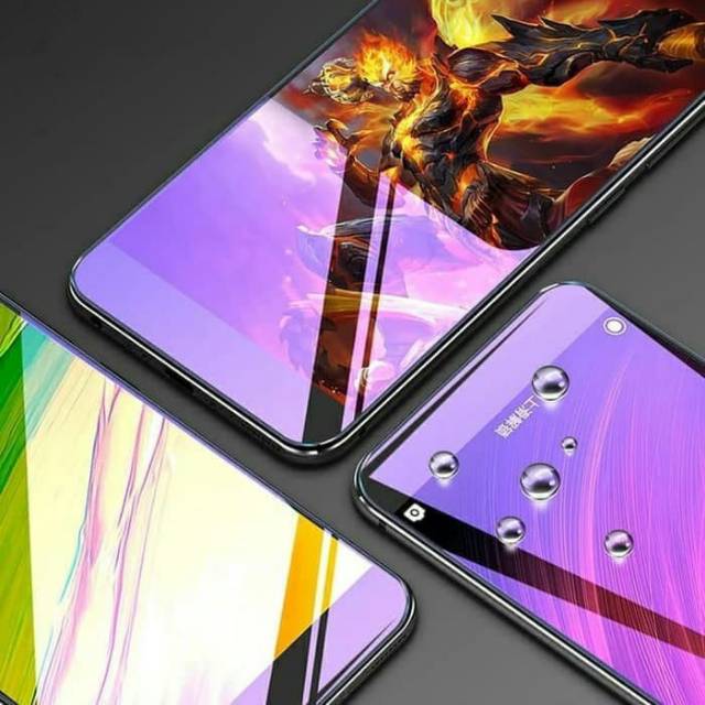 Tempered Glass Blueray Oppo Reno 7 A16 Reno 6 4G Reno 4 A92 A52 A91 Reno 3 A31 F5 F7 F3 A57 F9 F11 P