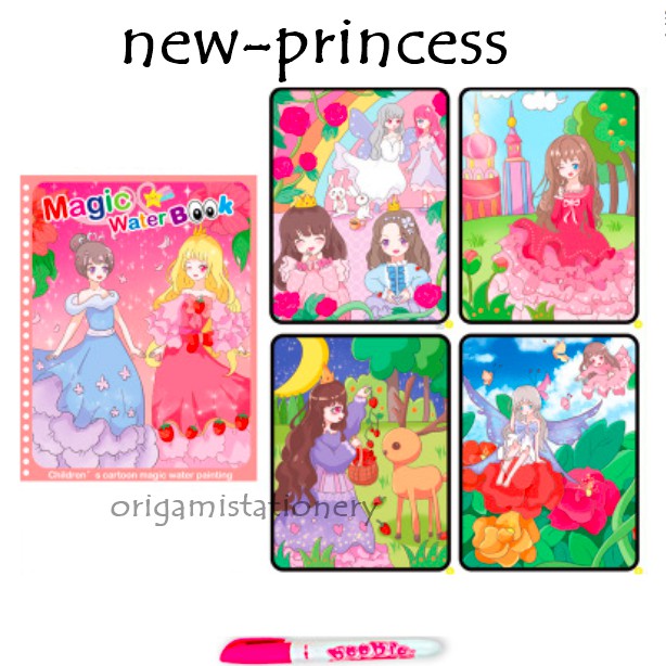 [ORGM] MOTIF BARU!!! Magic Water Book Buku Cerita Mewarnai