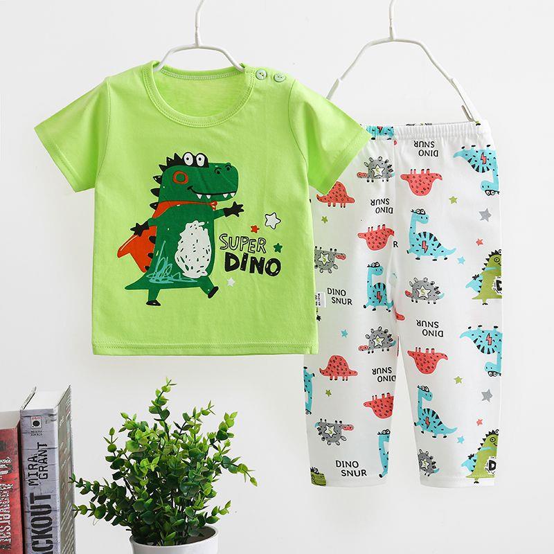 TSC -  BJC2 Setelan Anak 0 - 3 Tahun Pijama Anak Baju Anak Baju Pendek  Dan Celana Panjang 12-23