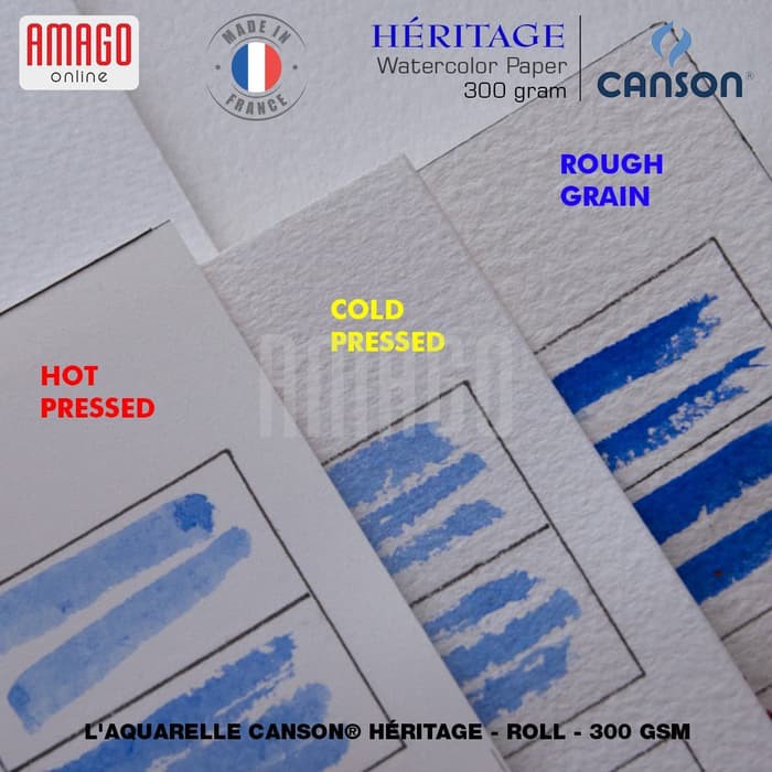 CANSON HERITAGE - ROUGH GRAIN 300G - ROLL - 1,52 X 4,57 m - 100720029
