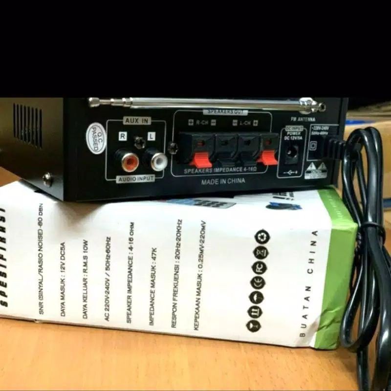 POWER AMPLIFIER BLUETOOTH FLECO F-188BT - AMPLI FLECO F-698BT // F-188BT // Stereo Karaoke // Mp3 Palyer // FM Radio // AMPLi KARAOKE