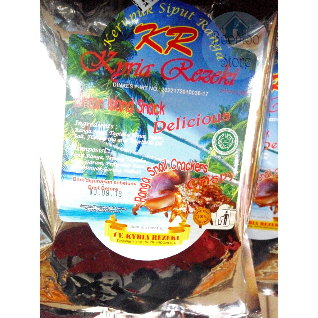 

Kerupuk Siput Ranga / Snail Crackers Bintan Island Snack