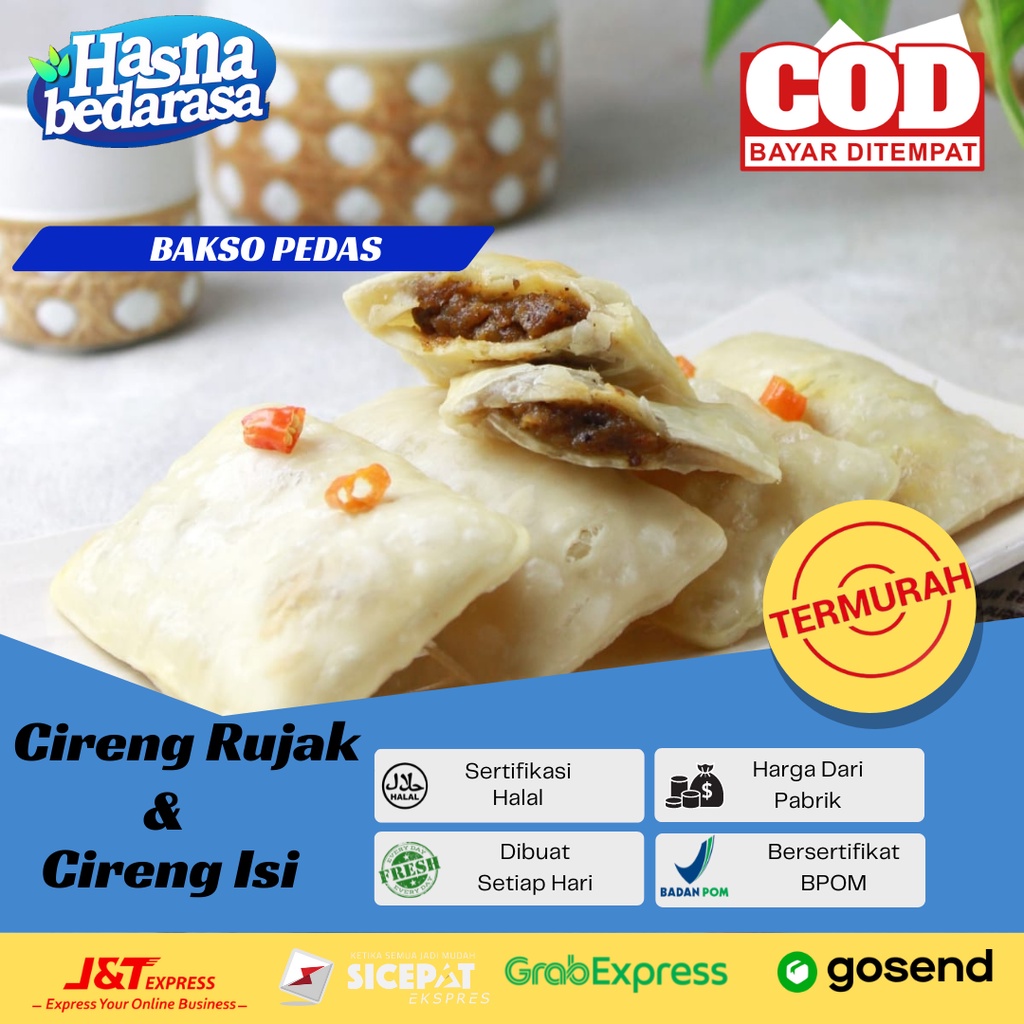 

Cireng Isi Kortidas Kornet TIDAK Pedas Kemasan SB | Cireng Isi Frozen Kemasan Vacum | Cireng Fozen | Snack Makanan Ringan BPOM | Makanan Ringan Pedas Murah | Cemilan Jajajanan Khas Bandung | CIRENG Hasna Bedarasa