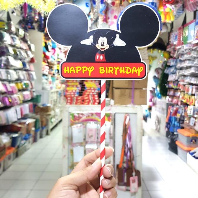 TOPPER CAKE MICKEY MOUSE/ CAKE TOPPER HAPPY BIRTHDAY MICKEY MOUSE