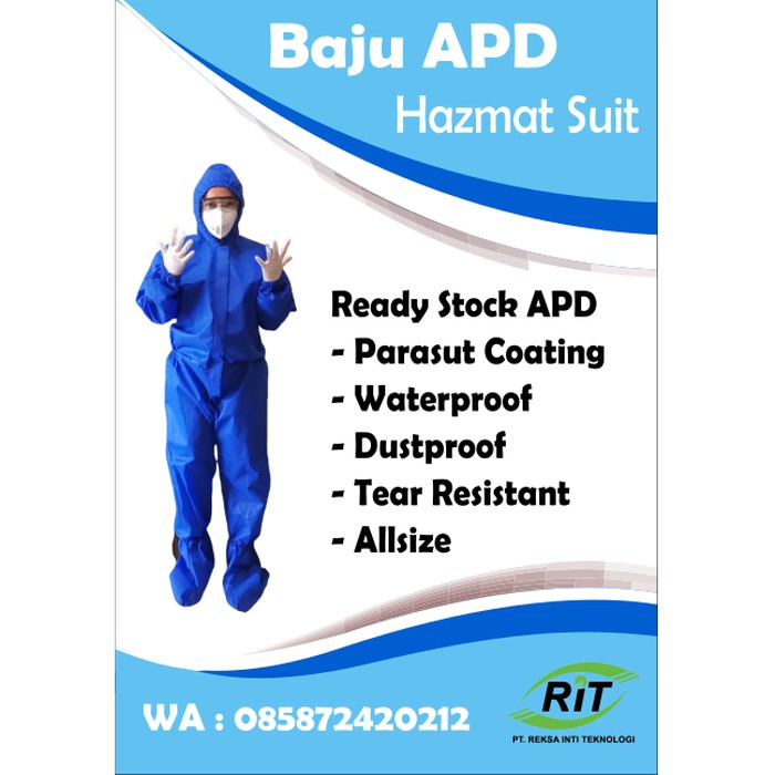  Baju  APD  Medis Hazmat Suit Coverall  Shopee Indonesia