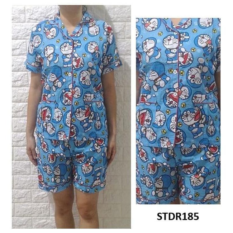 BAJU TIDUR WANITA KATUN JEPANG BAJU TIDUR CELANA PENDEK