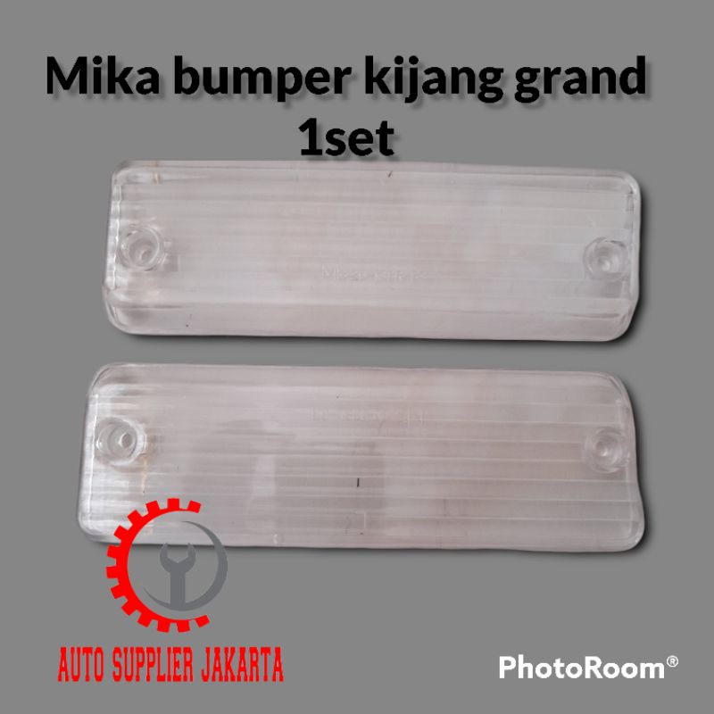 mika lampu bumper kijang grand clear 1set
