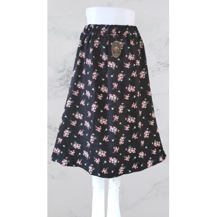 Flower skirt  / rok midi kekinian