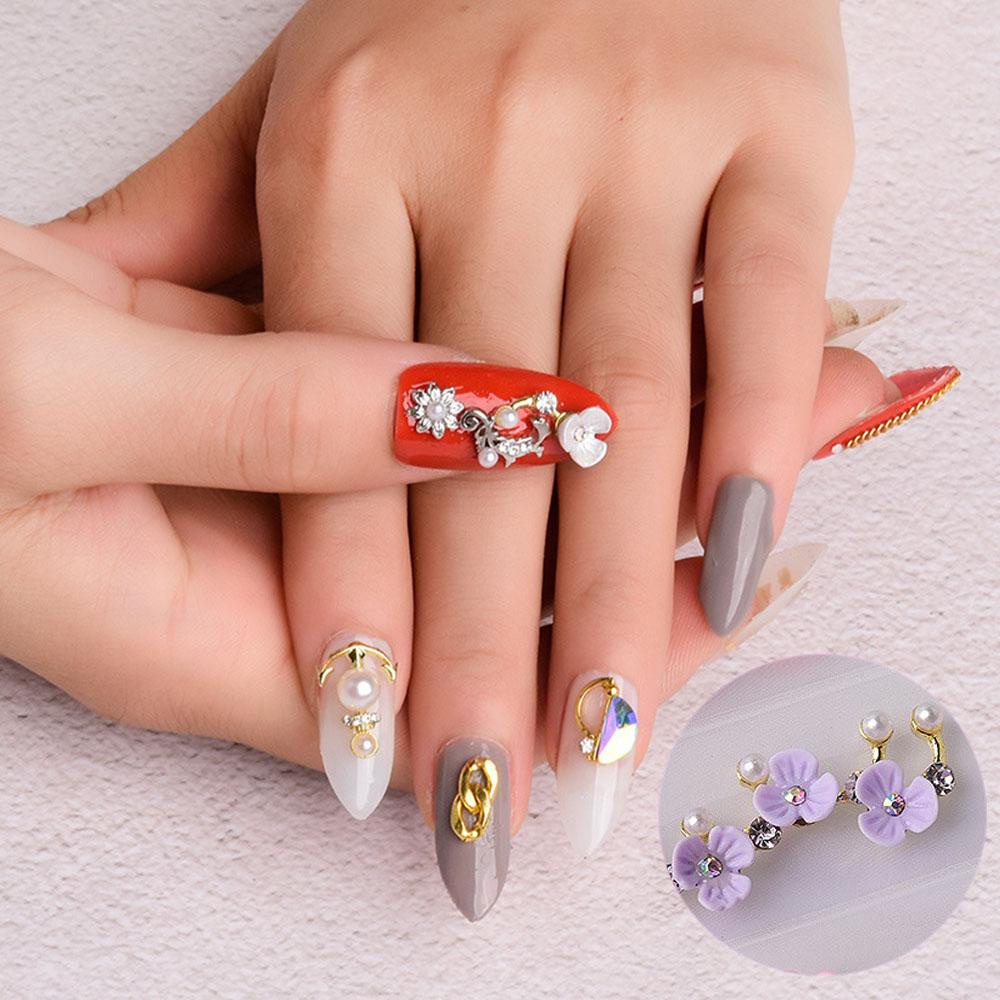 Mxbeauty Kuku Berlian Imitasi Charms Mewah Berbagai Bentuk Perhiasan Kristal Berlian DIY Dekorasi Nail Art