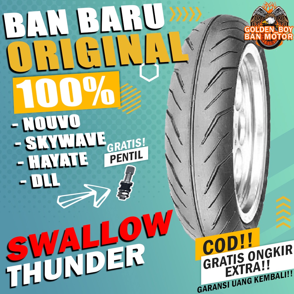 ban motor matic tubles swallow thunder ring 16 tubles sepasang paket ban motor matic depan belakang 