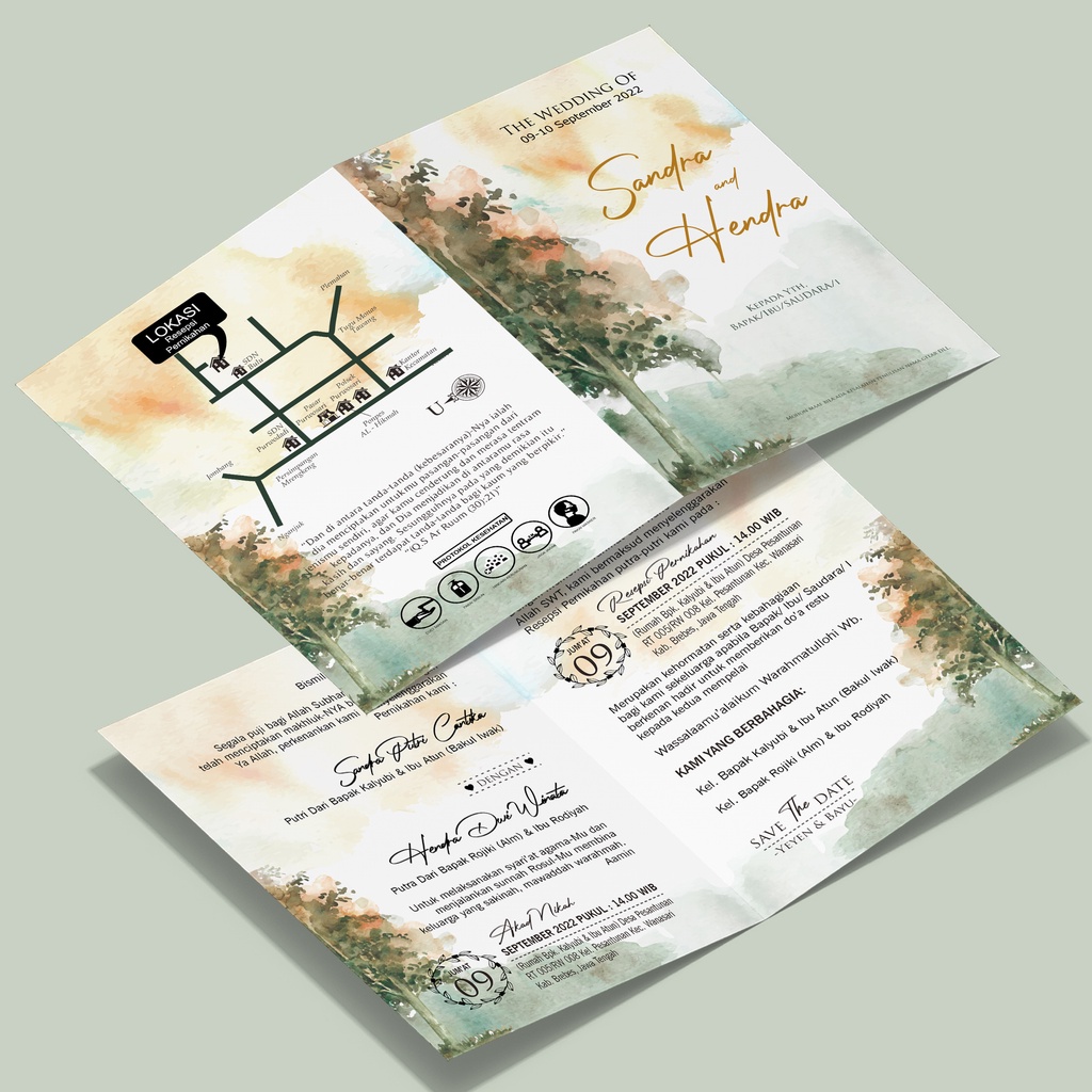 EXPRESS Undangan Pernikahan, Undangan Pernikahan Murah, Rustic, Elegan, Cantik, Undangan Pernikahan 