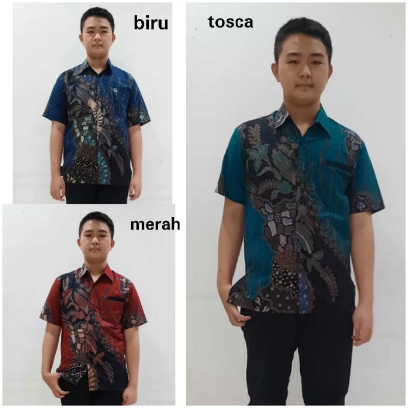 Baju Anak Laki-Laki Kemeja Hem Batik Vivo