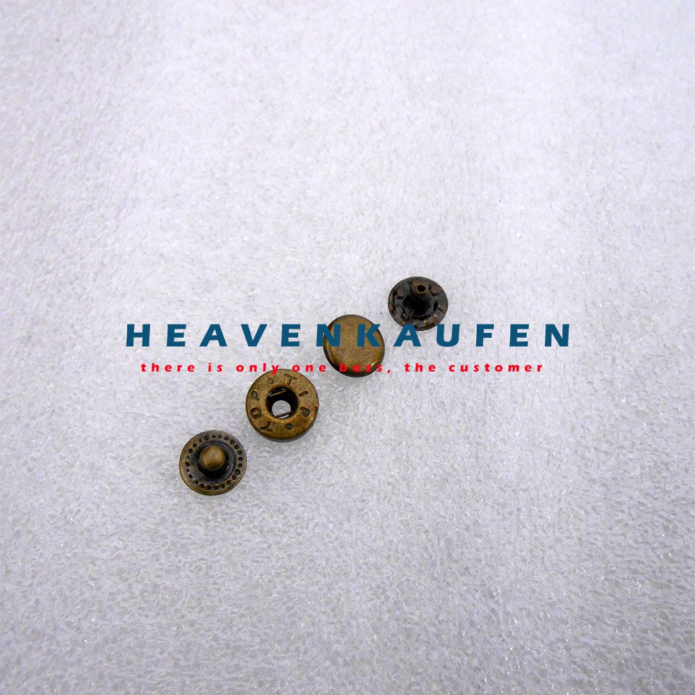 Kancing Jepret Snap Button / Kancing Dompet Gelang Dll Kecil Diameter 9 mm Warna ATG Bakar