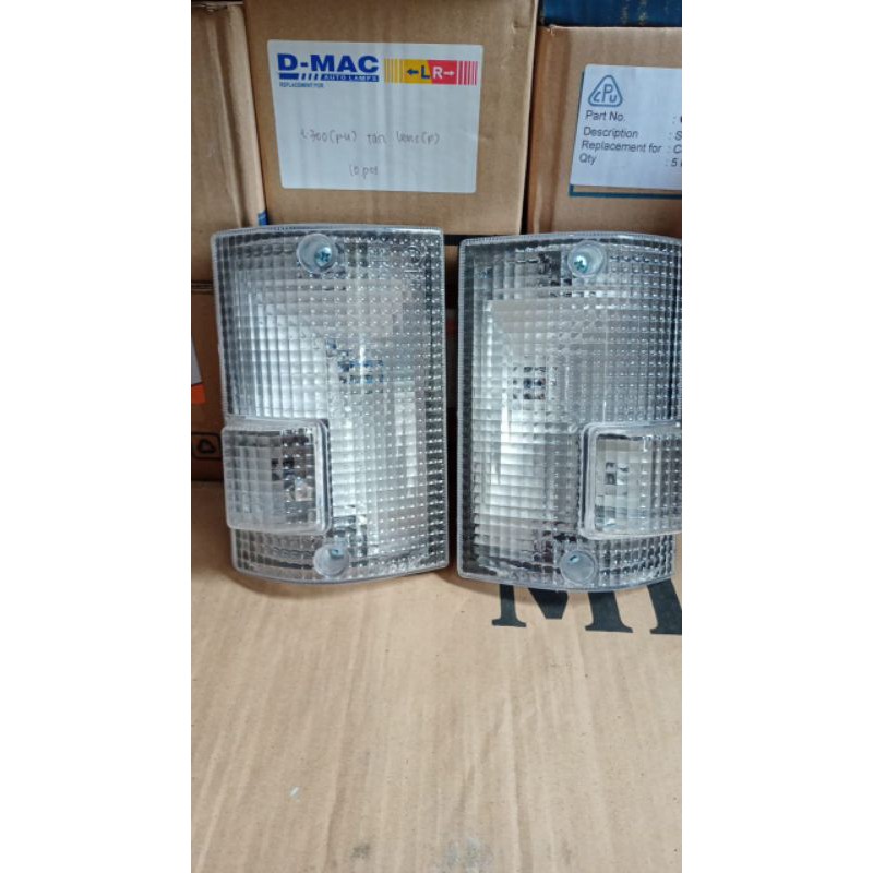 lampu sain sen riting depan mitsubishi L300 putih bening kristal variasi