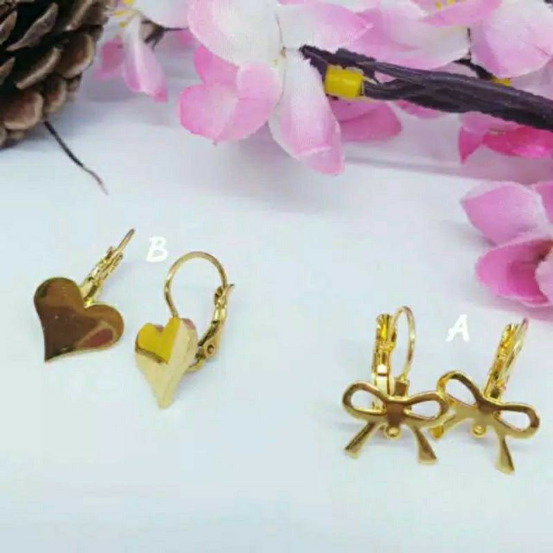 Anting Titanium Asli Anti Karat &amp; Hitam ♡MIMI♡