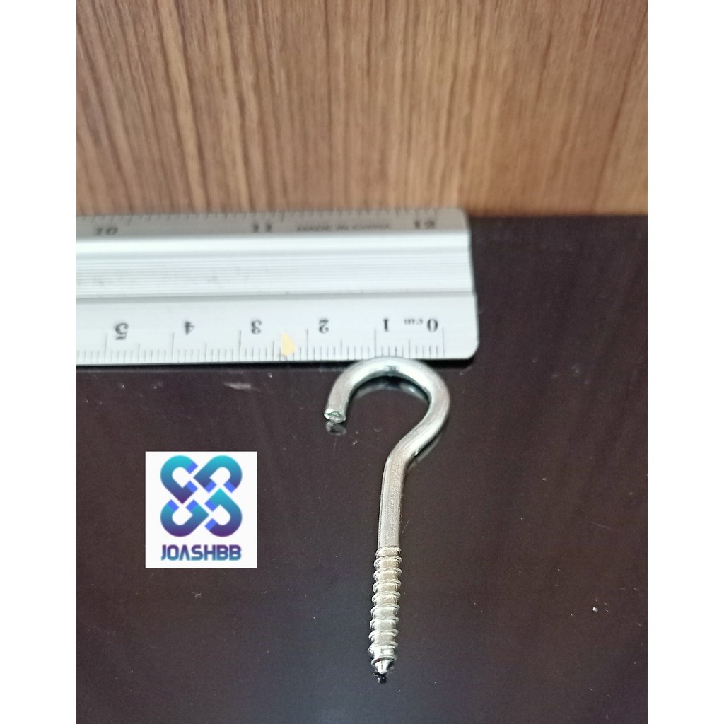 Hak Buka no 6 (4,8 cm) isi 1 gross, kapstok, Gantungan, Sekrup Buka, Tanda tanya