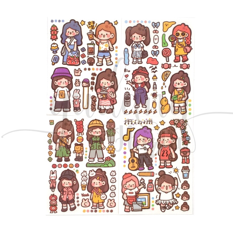 

GCC Stiker Jornal Girls Day Sticker Motif Lucu Deco Stiker DIY GCC 303834
